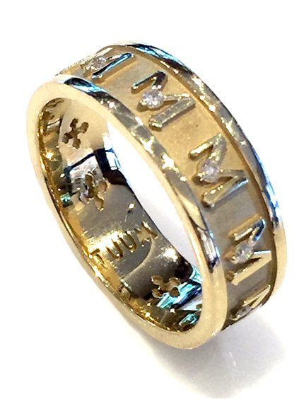 Oiritaly Ring Unisex Tuum DECEM003B0G0 17 Decem Gold